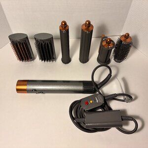 Dyson Airwrap Complete Multi-Styler Styler Nickel/Copper with (six) Attachments